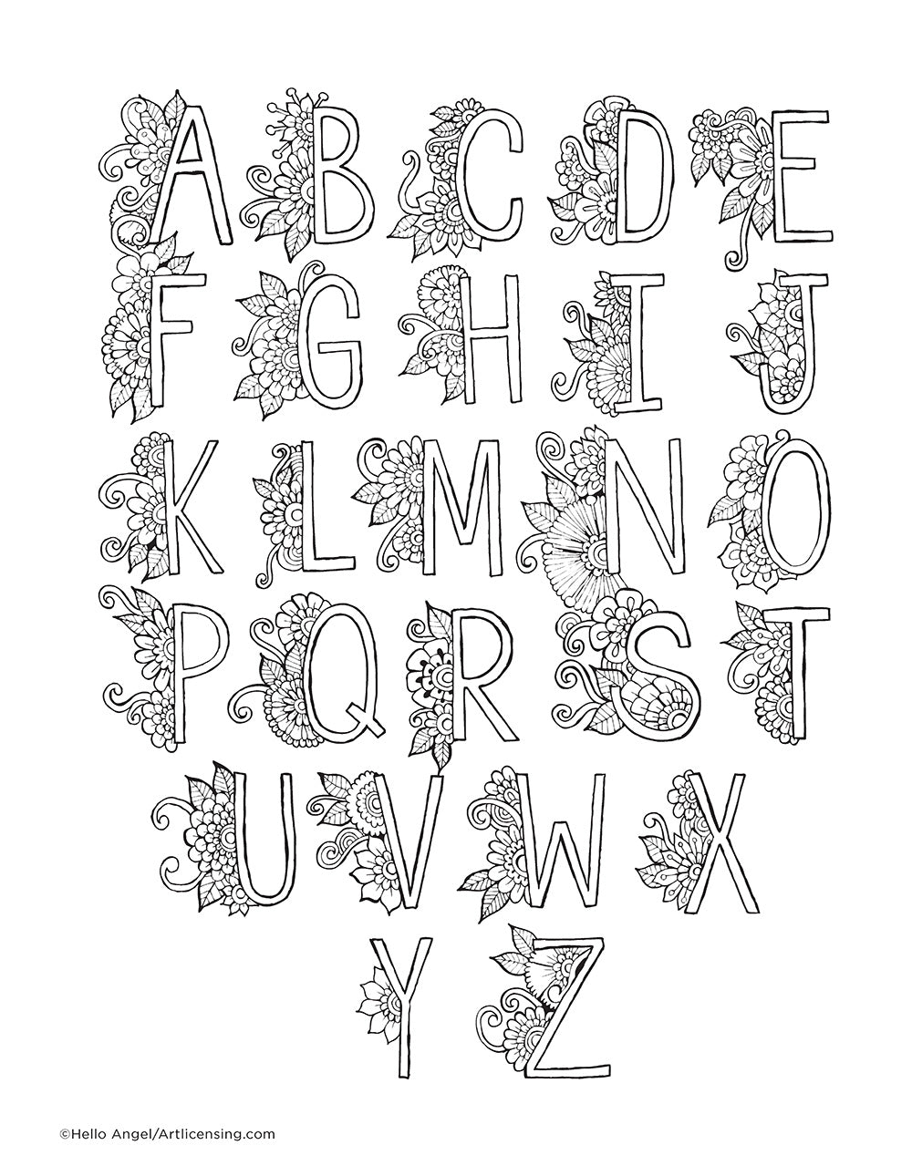 Hello Angel Letter Love Coloring Collection - Fox Chapel Publishing Co.