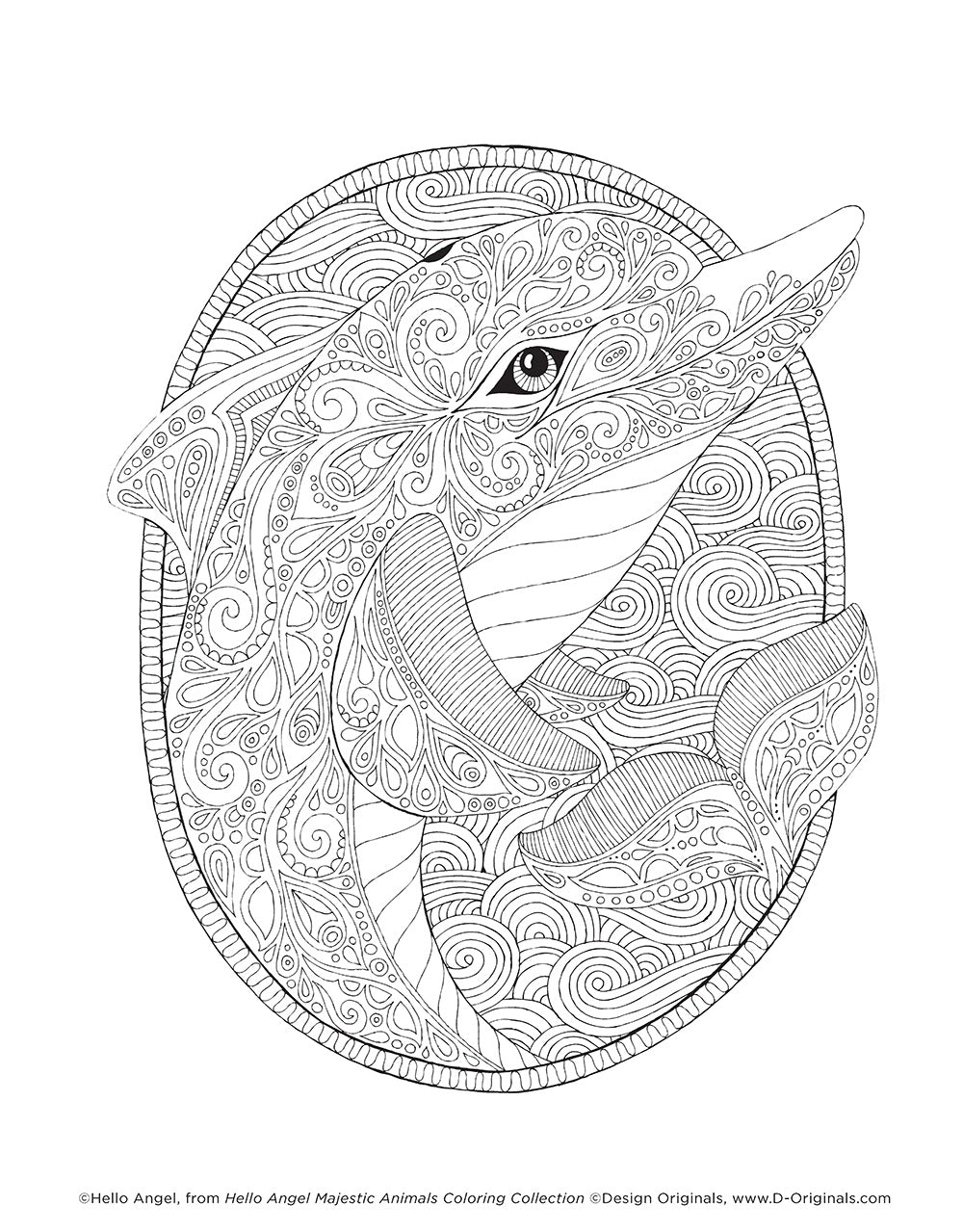 Hello Angel Majestic Animals Coloring Collection - Fox Chapel Publishing Co.