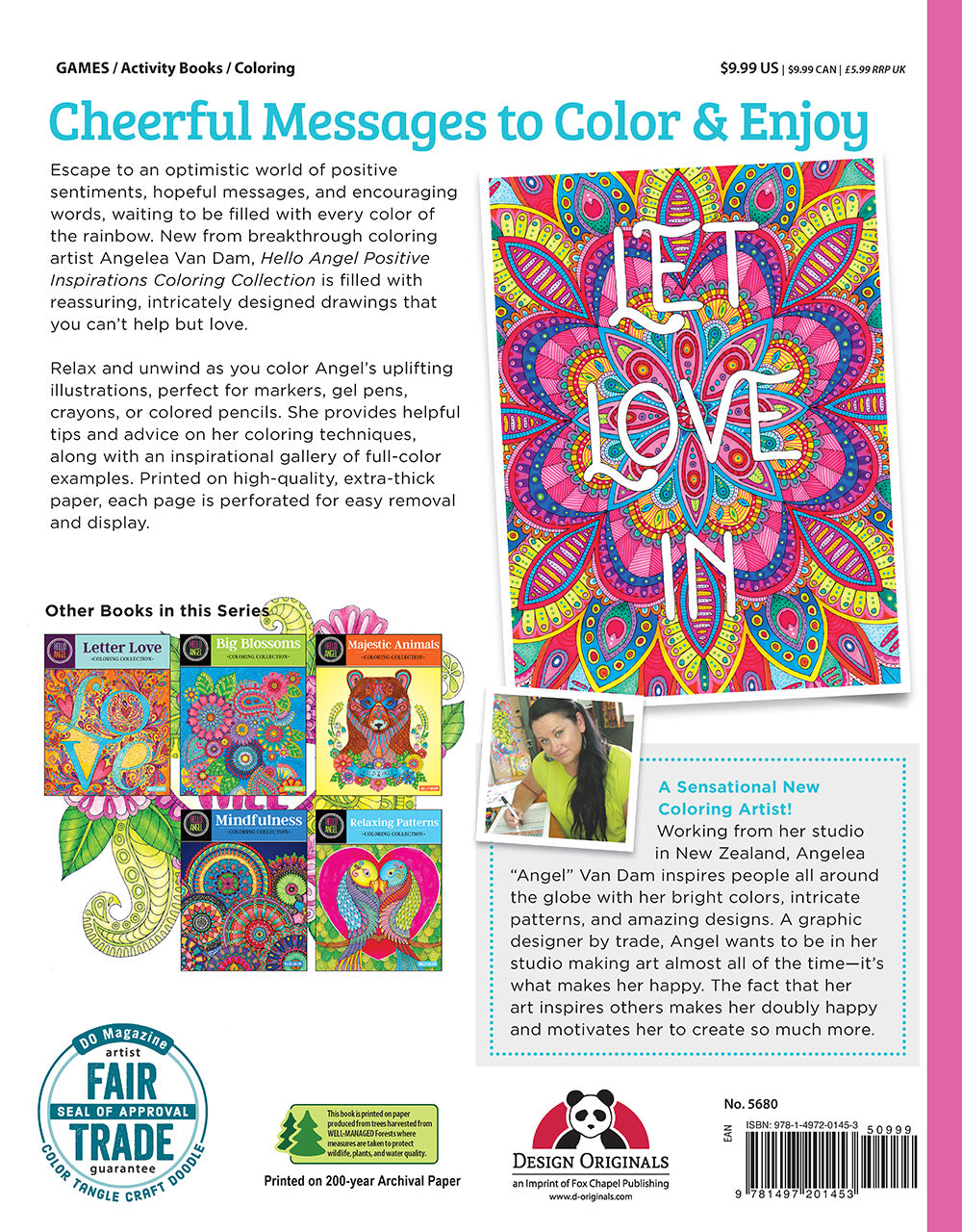 Hello Angel Positive Inspirations Coloring Collection - Fox Chapel Publishing Co.