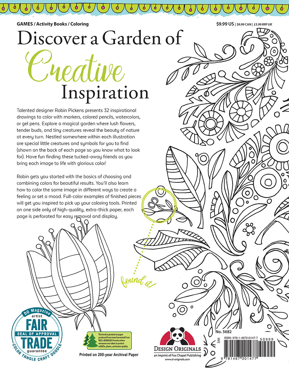 Seek, Color, Find Garden - Fox Chapel Publishing Co.