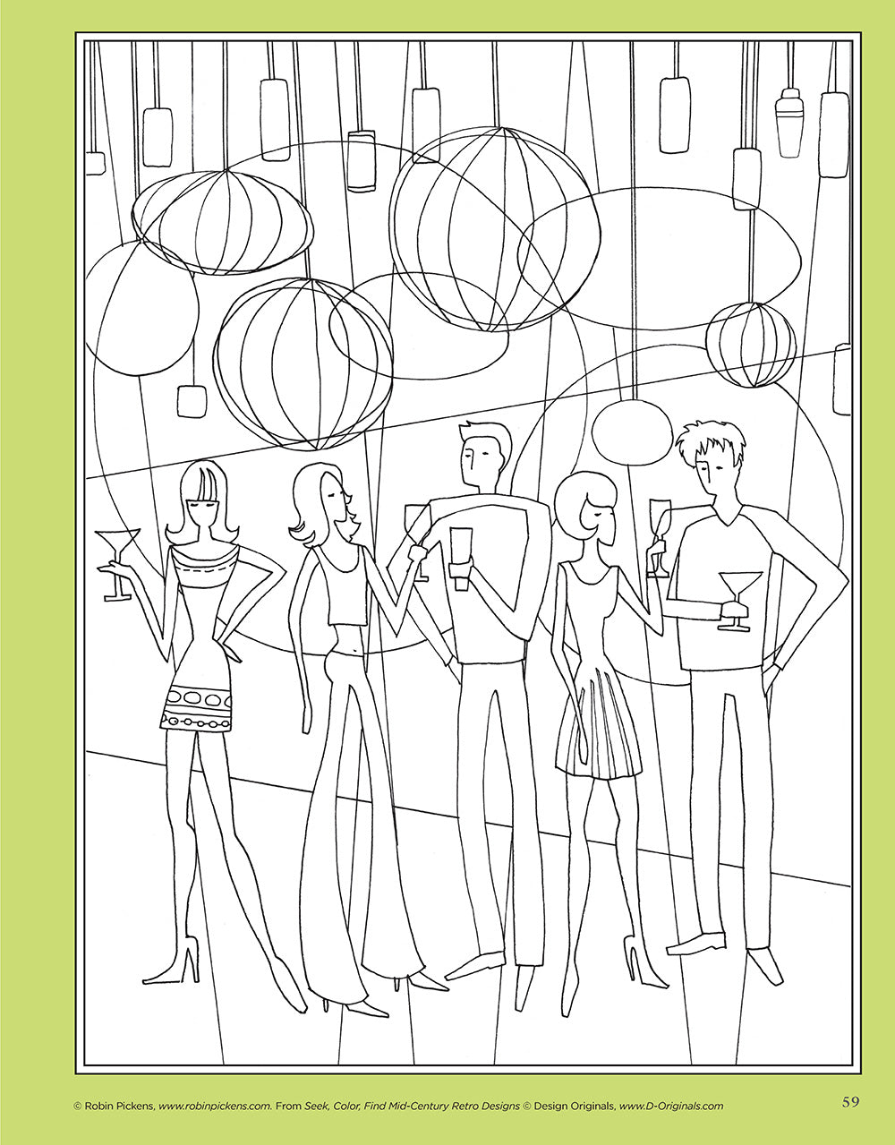 Seek, Color, Find Mid-Century Retro Designs - Fox Chapel Publishing Co.