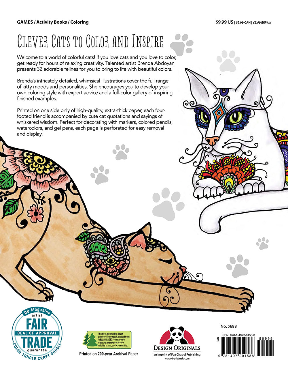 Funky Cats Coloring Book - Fox Chapel Publishing Co.