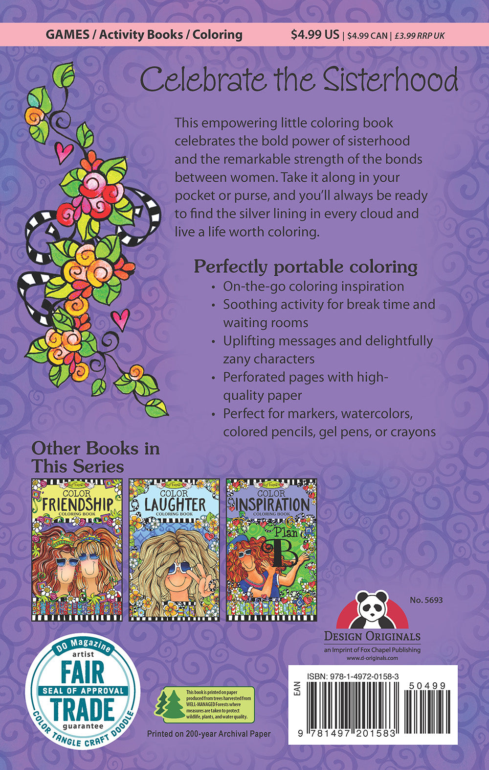Color Sisterhood Coloring Book - Fox Chapel Publishing Co.