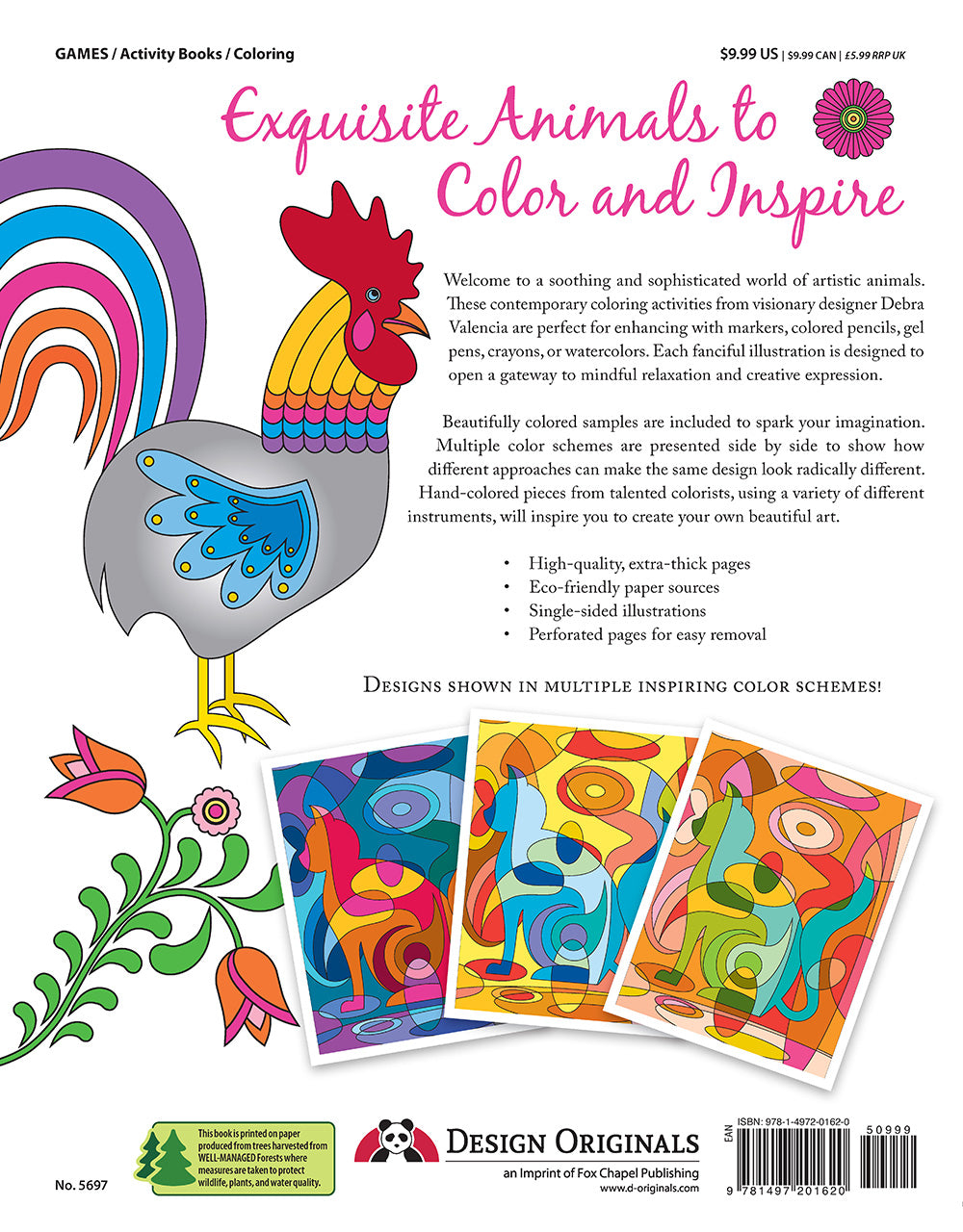 Stylized Animals Coloring Book - Fox Chapel Publishing Co.