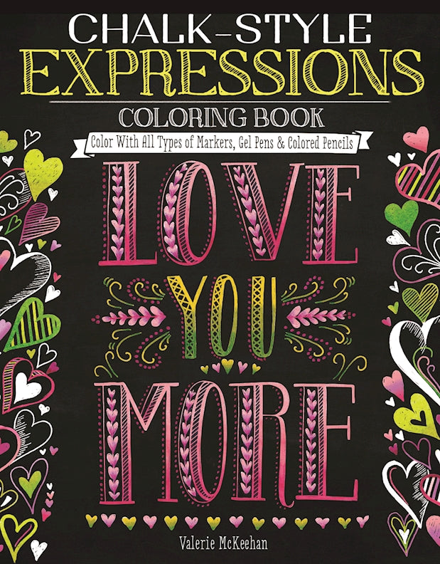 Chalk-Style Expressions Coloring Book - Fox Chapel Publishing Co.