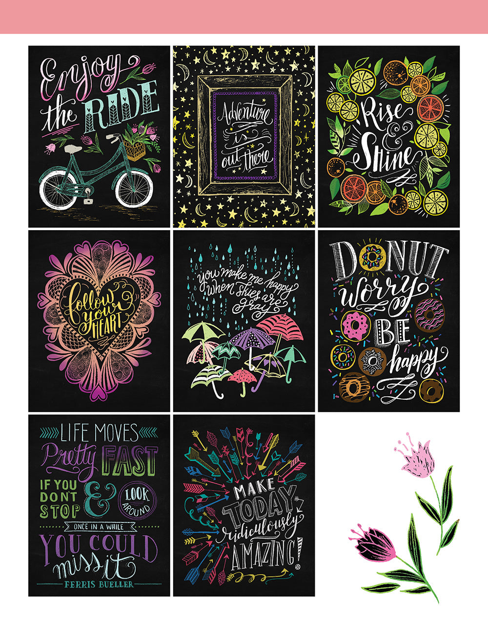 Chalk-Style Expressions Coloring Book - Fox Chapel Publishing Co.
