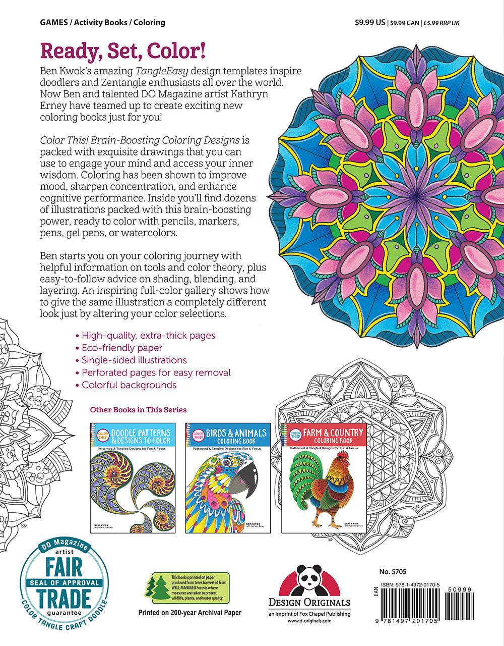 Color This! Brain-Boosting Coloring Designs - Fox Chapel Publishing Co.