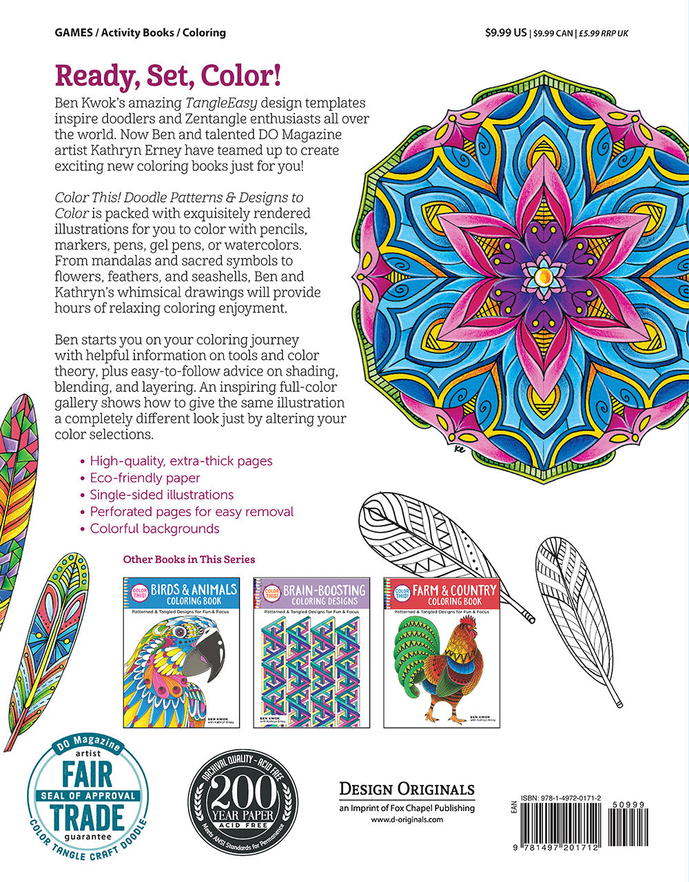Color This! Doodle Patterns & Designs to Color - Fox Chapel Publishing Co.