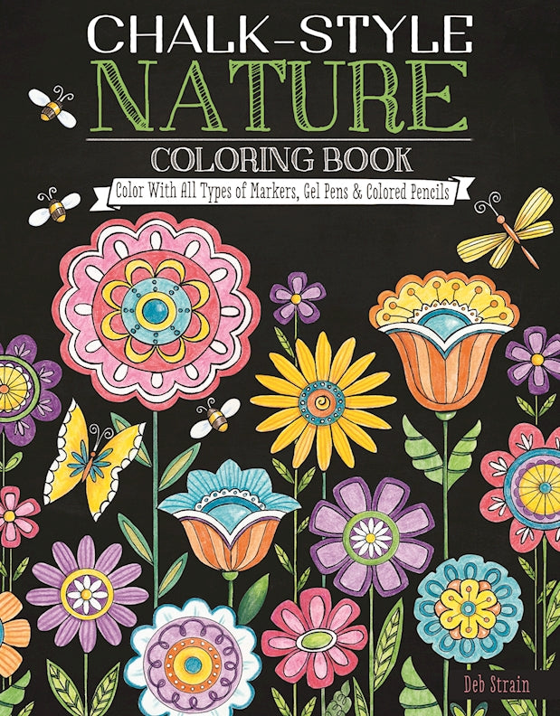 Chalk-Style Nature Coloring Book - Fox Chapel Publishing Co.