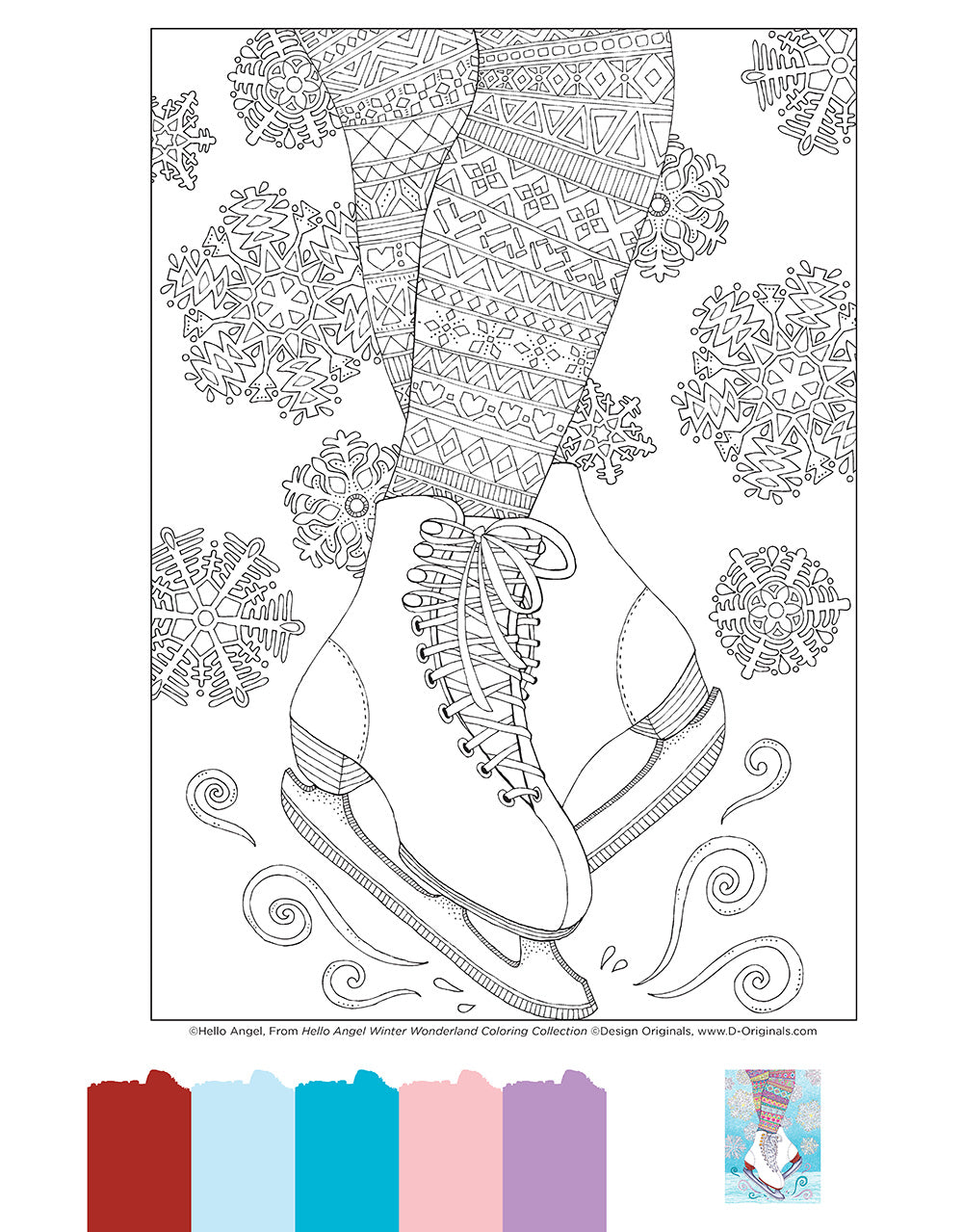 Hello Angel Winter Wonderland Coloring Collection - Fox Chapel Publishing Co.
