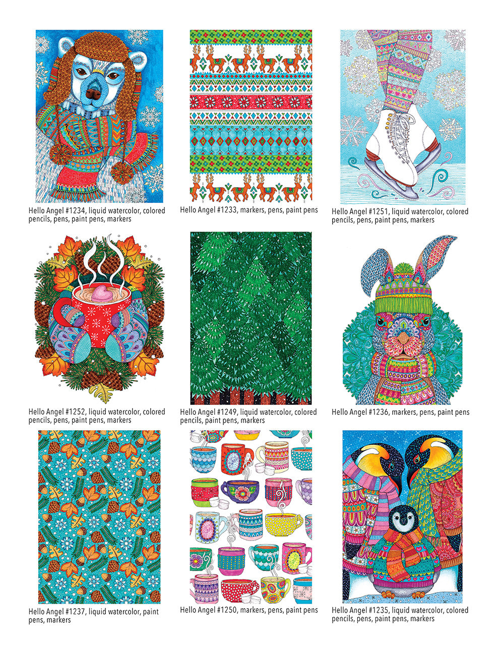 Hello Angel Winter Wonderland Coloring Collection - Fox Chapel Publishing Co.