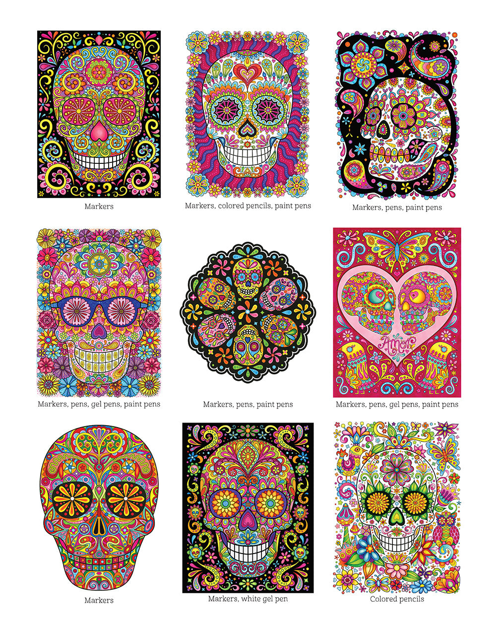 Sugar Skulls Coloring Book - Fox Chapel Publishing Co.
