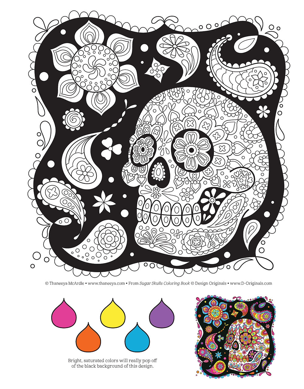 Sugar Skulls Coloring Book - Fox Chapel Publishing Co.