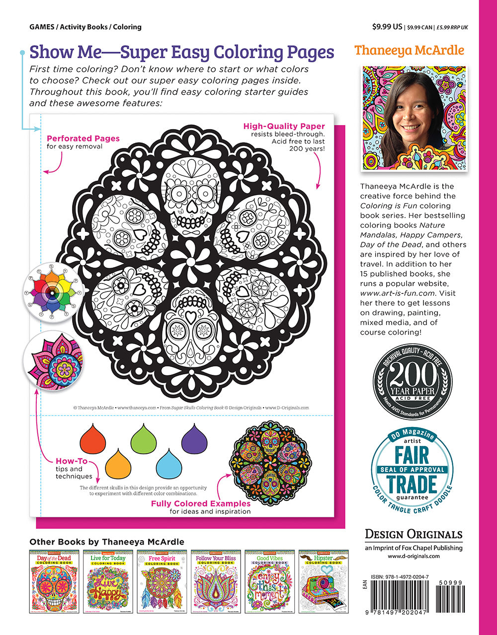 Sugar Skulls Coloring Book - Fox Chapel Publishing Co.
