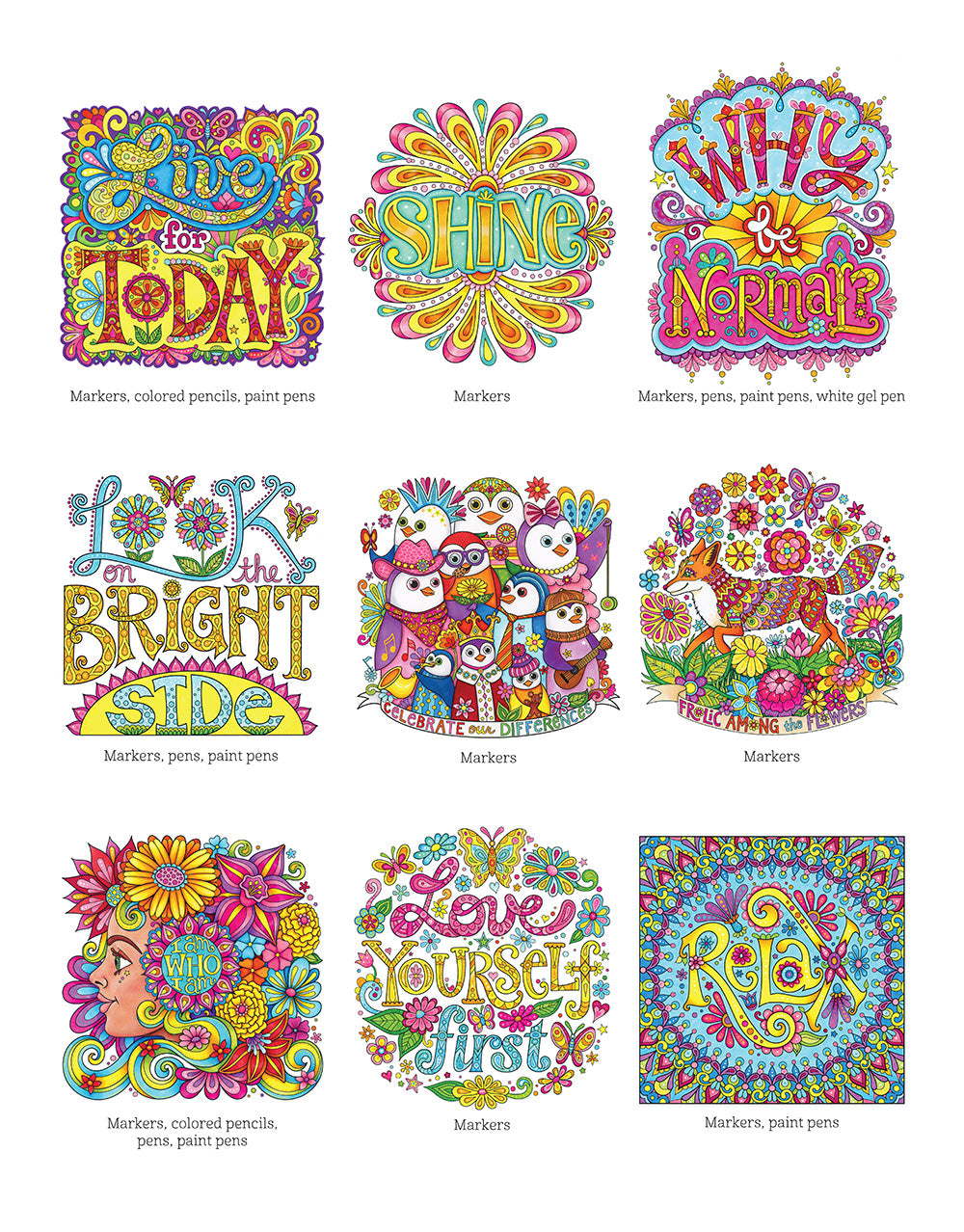 Live for Today Coloring Book - Fox Chapel Publishing Co.