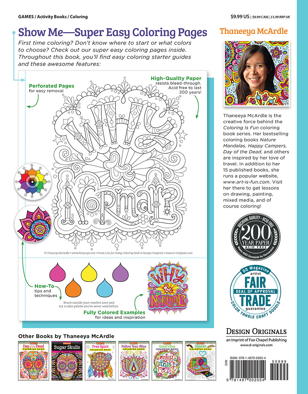 Live for Today Coloring Book - Fox Chapel Publishing Co.