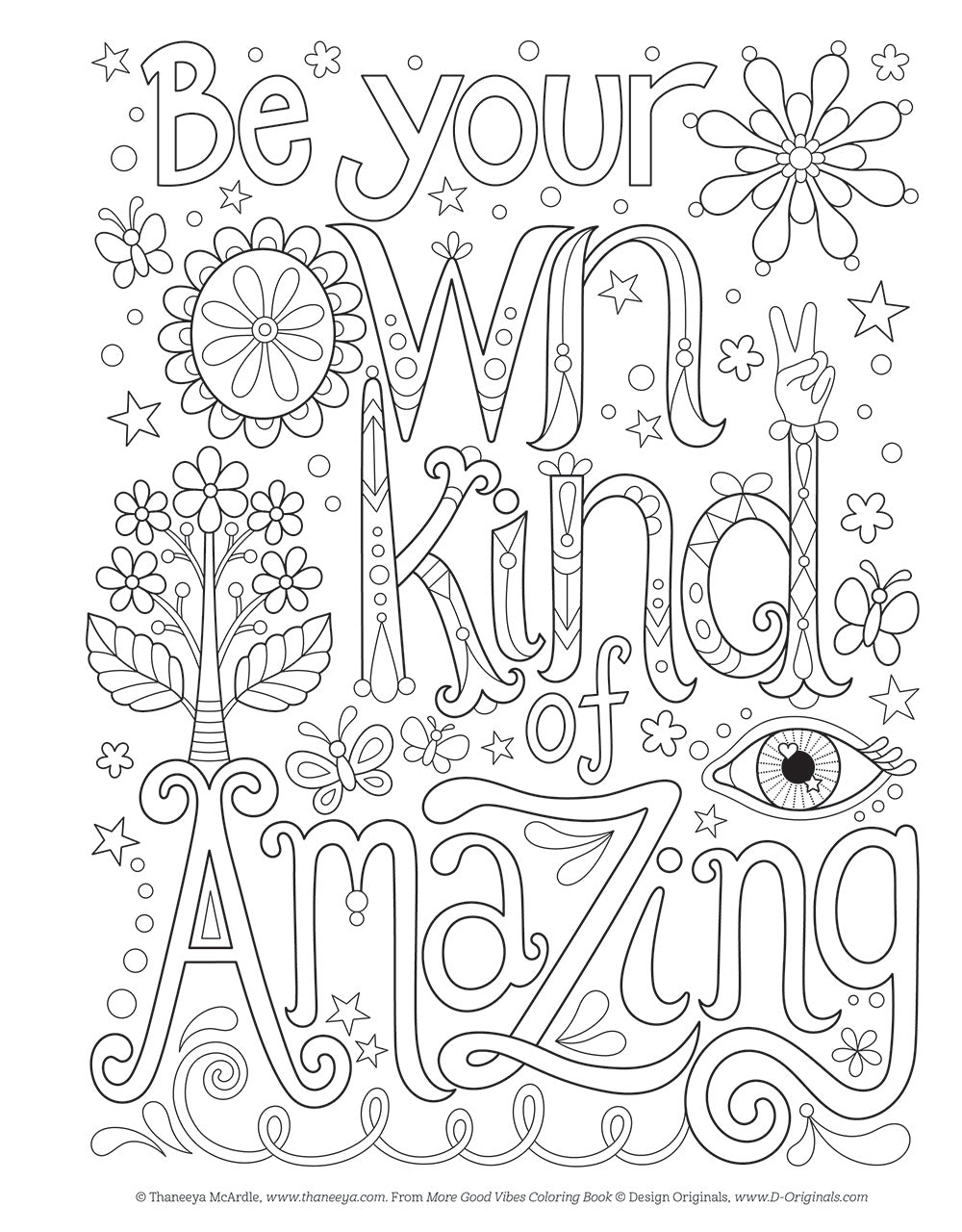 More Good Vibes Coloring Book