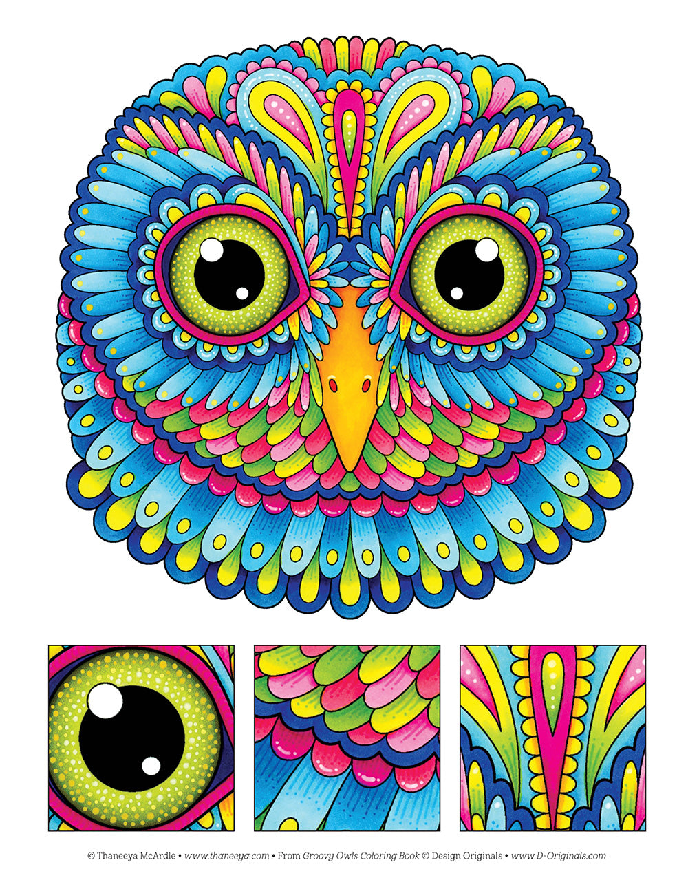 Groovy Owls Coloring Book - Fox Chapel Publishing Co.
