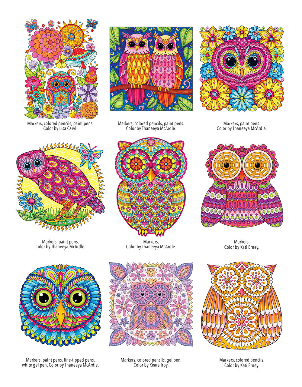 Groovy Owls Coloring Book - Fox Chapel Publishing Co.