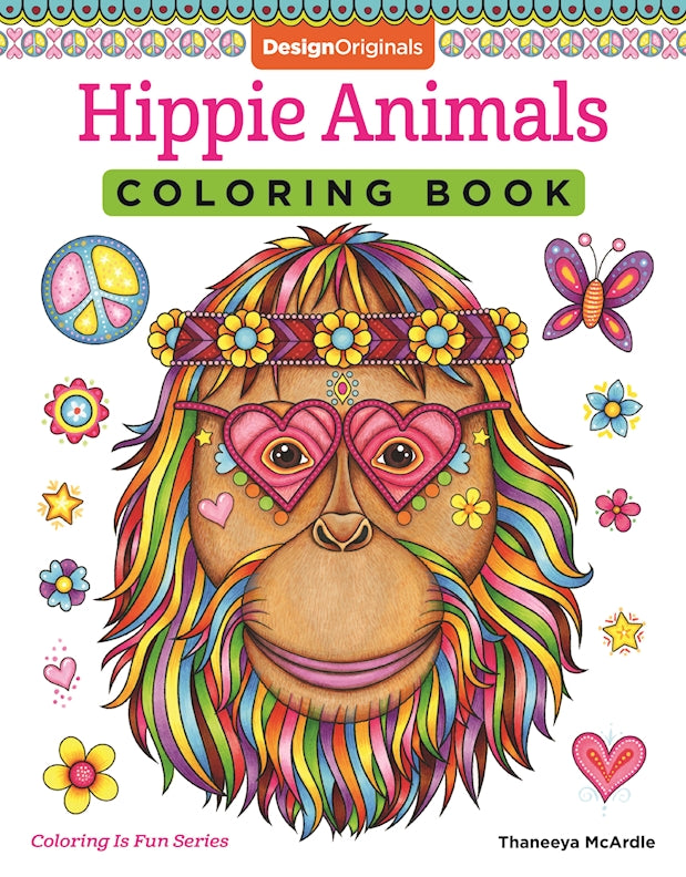 Hippie Animals Coloring Book - Fox Chapel Publishing Co.