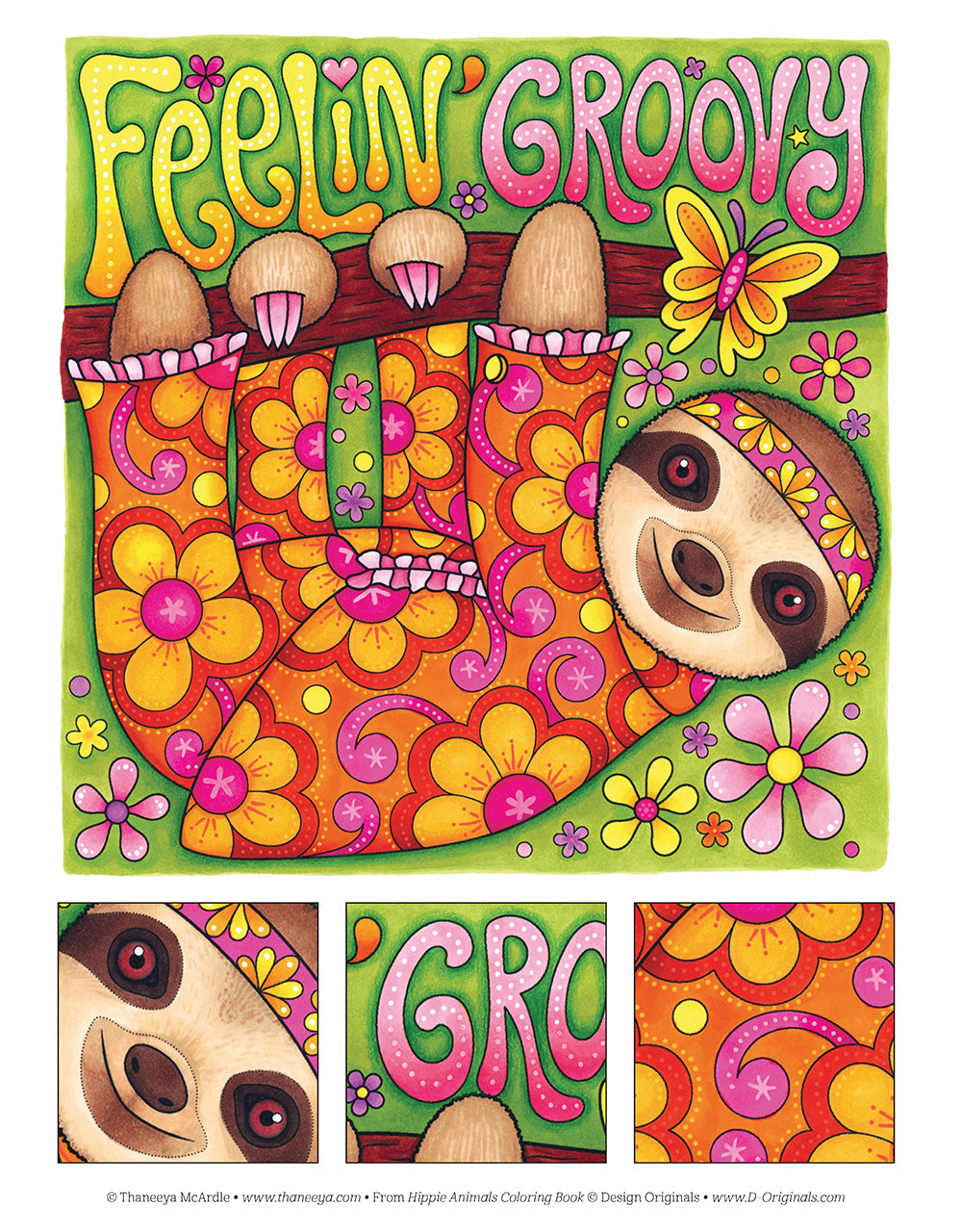 Hippie Animals Coloring Book - Fox Chapel Publishing Co.