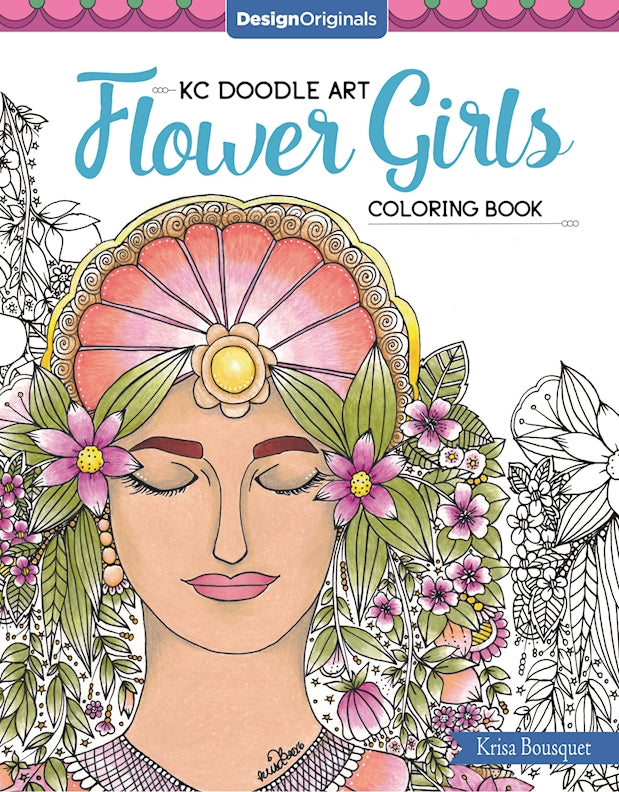 KC Doodle Art Flower Girls Coloring Book - Fox Chapel Publishing Co.