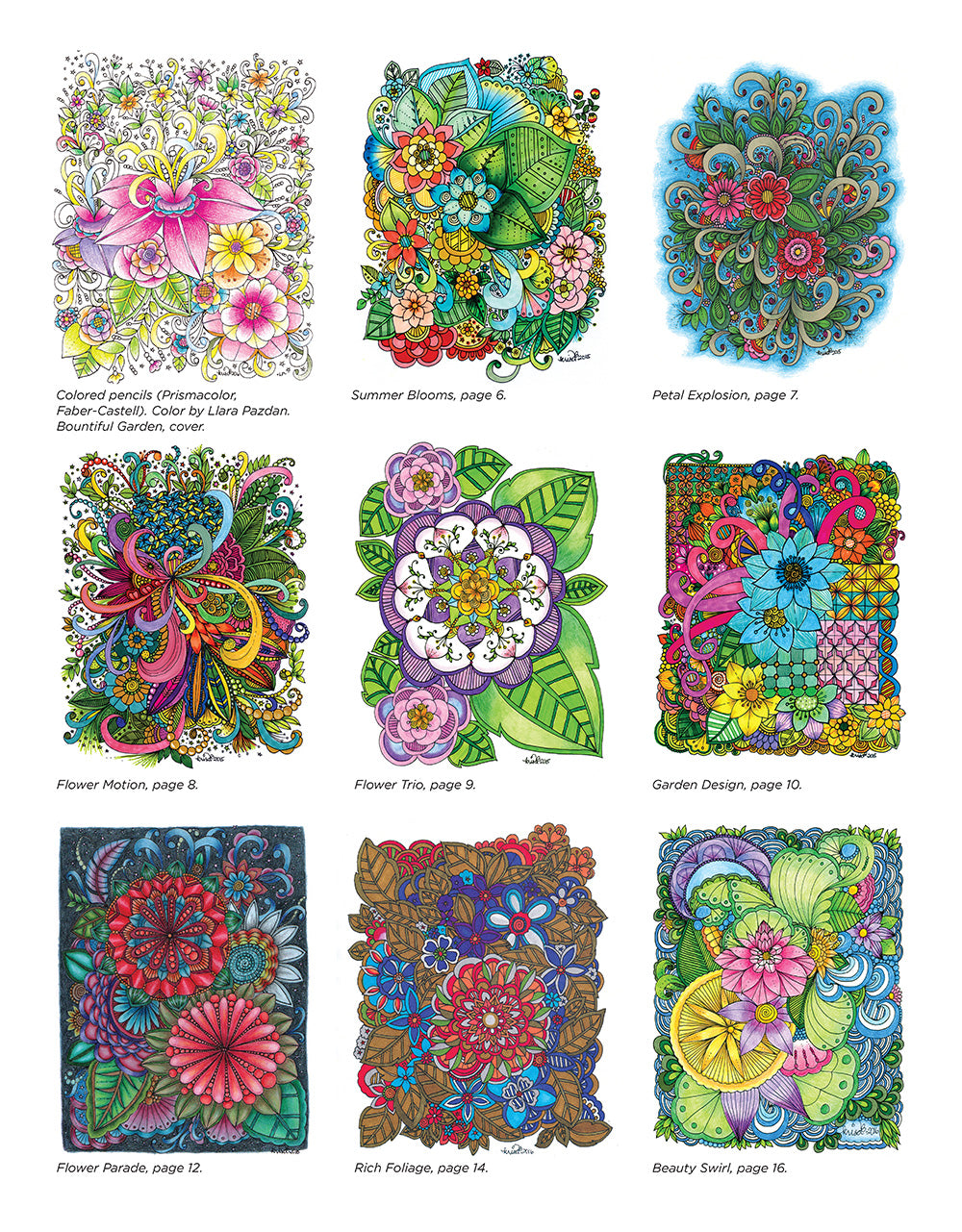 KC Doodle Art Beautiful Blooms Coloring Book - Fox Chapel Publishing Co.