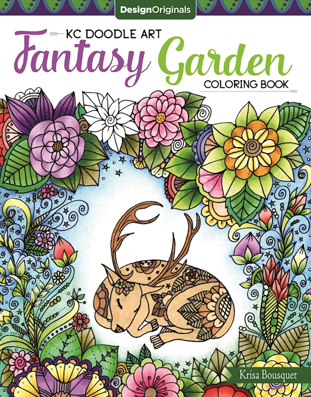 KC Doodle Art Fantasy Garden Coloring Book - Fox Chapel Publishing Co.