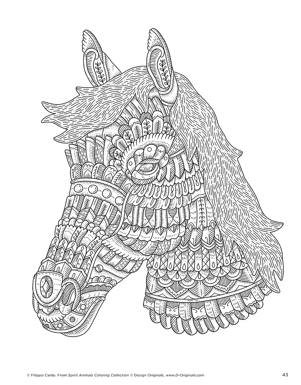 Spirit Animals (Filippo Cardu Coloring Collection) - Fox Chapel Publishing Co.