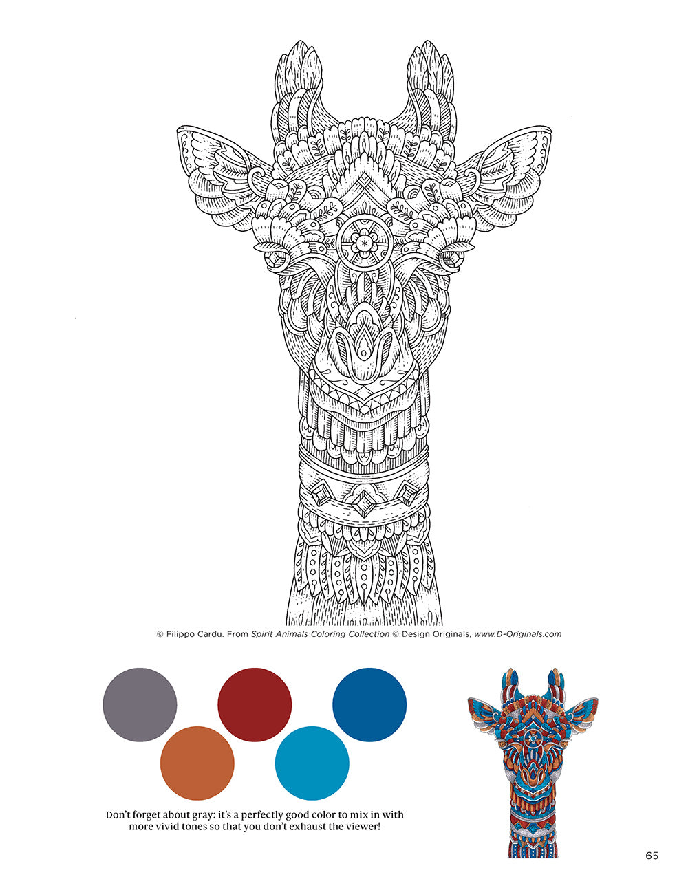 Spirit Animals (Filippo Cardu Coloring Collection) - Fox Chapel Publishing Co.