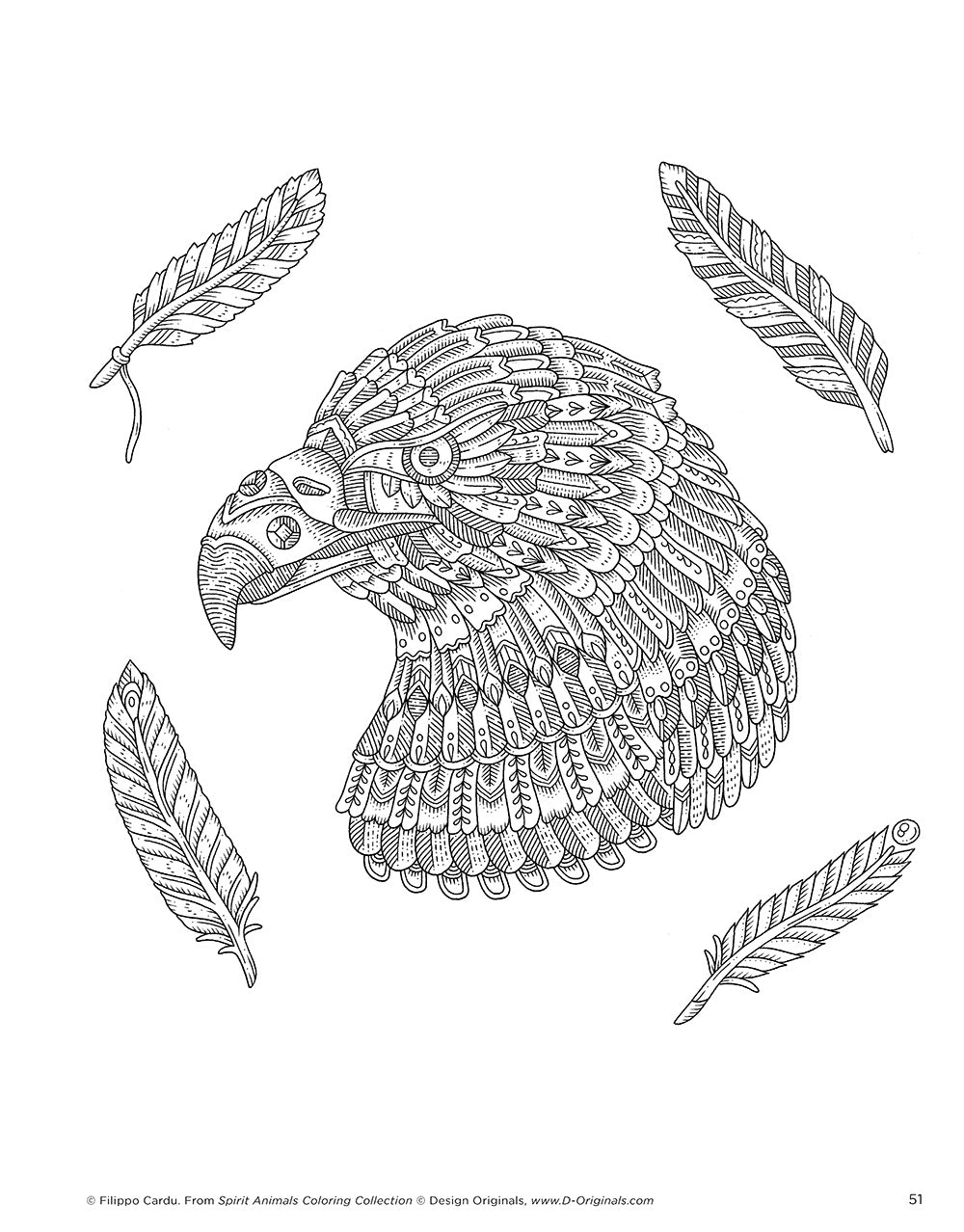 Spirit Animals (Filippo Cardu Coloring Collection) - Fox Chapel Publishing Co.