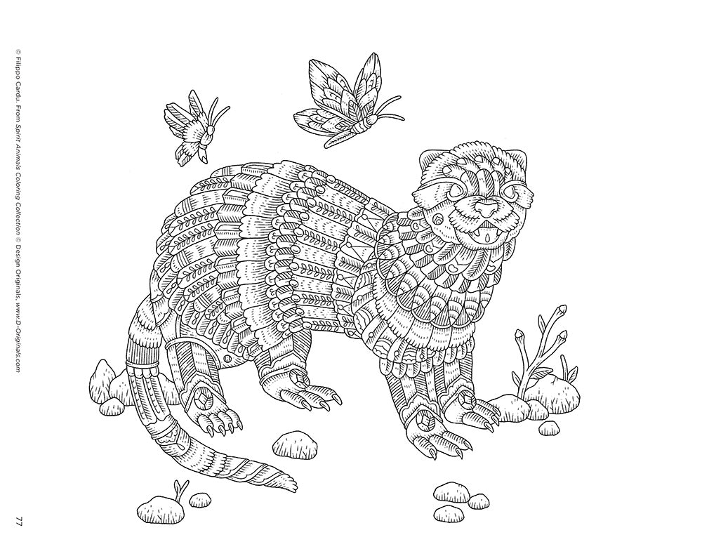 Spirit Animals (Filippo Cardu Coloring Collection) - Fox Chapel Publishing Co.