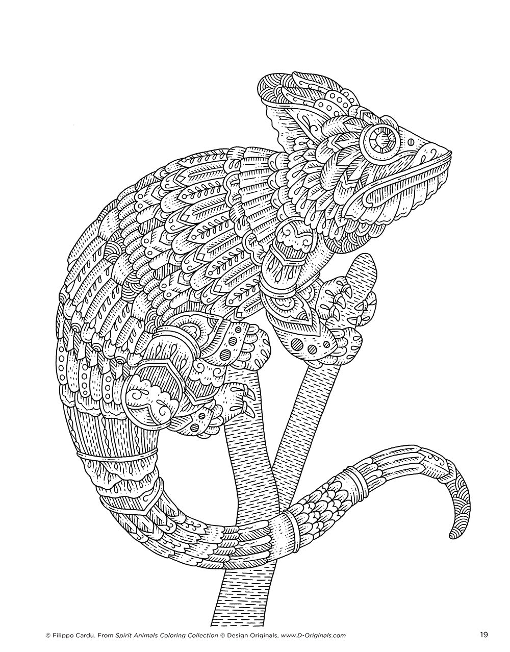 Spirit Animals (Filippo Cardu Coloring Collection) - Fox Chapel Publishing Co.
