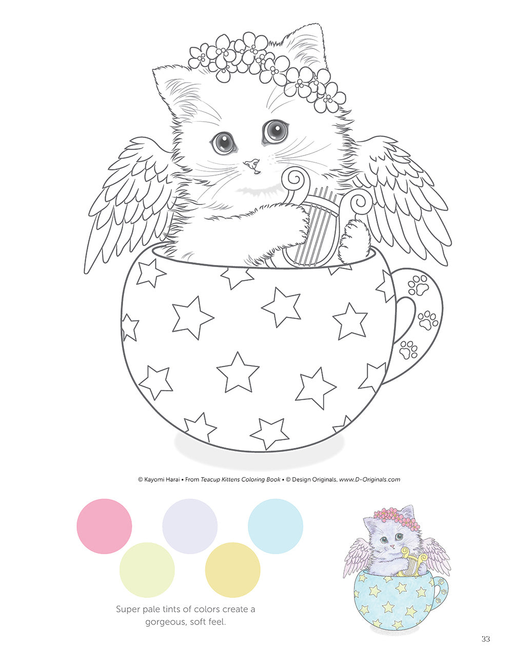 Teacup Kittens Coloring Book - Fox Chapel Publishing Co.