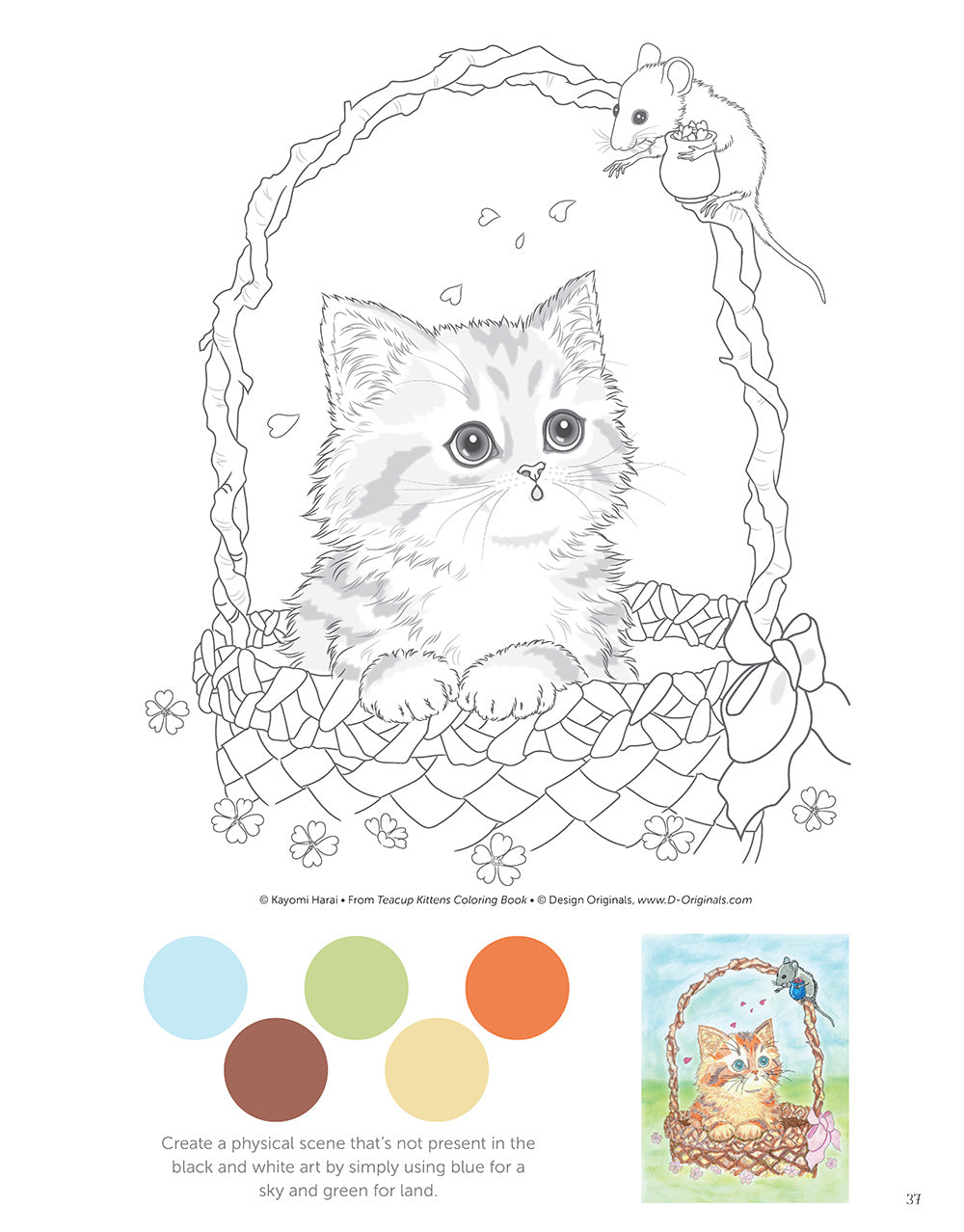 Teacup Kittens Coloring Book - Fox Chapel Publishing Co.