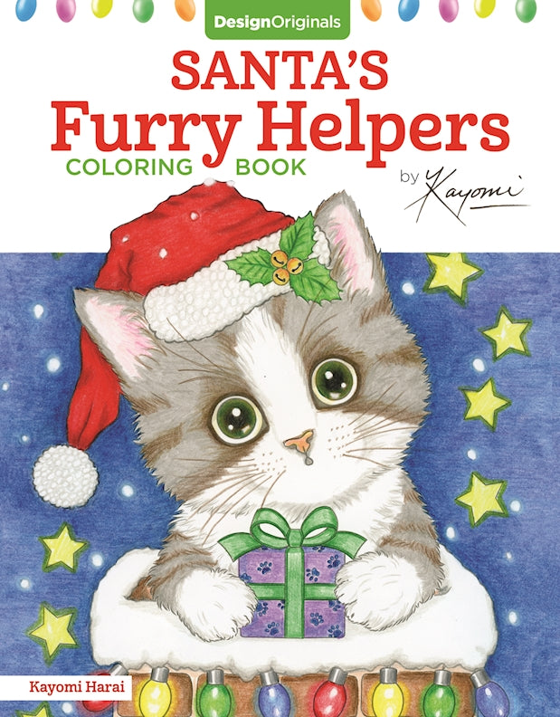 Santa's Furry Helpers Coloring Book