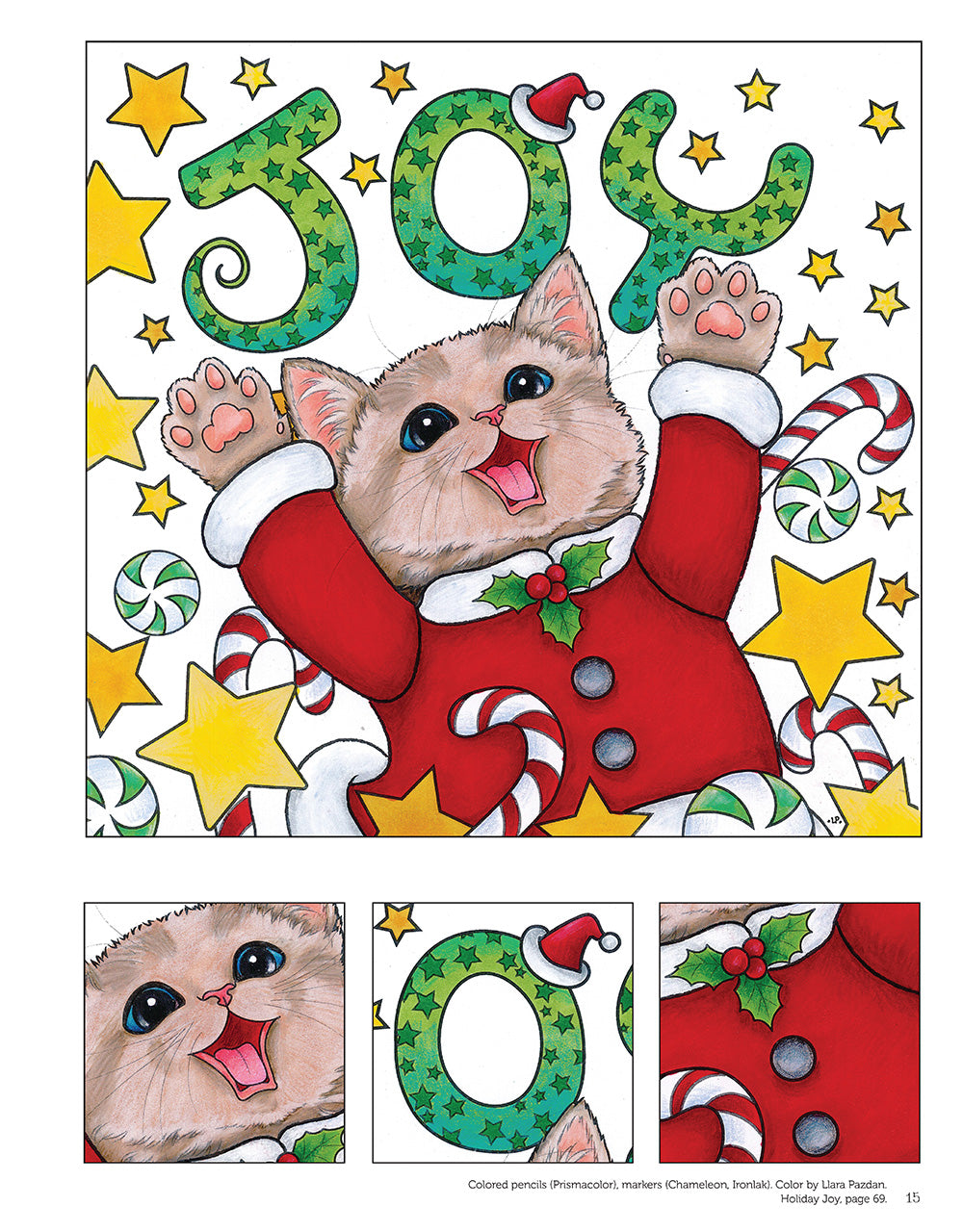 Santa's Furry Helpers Coloring Book