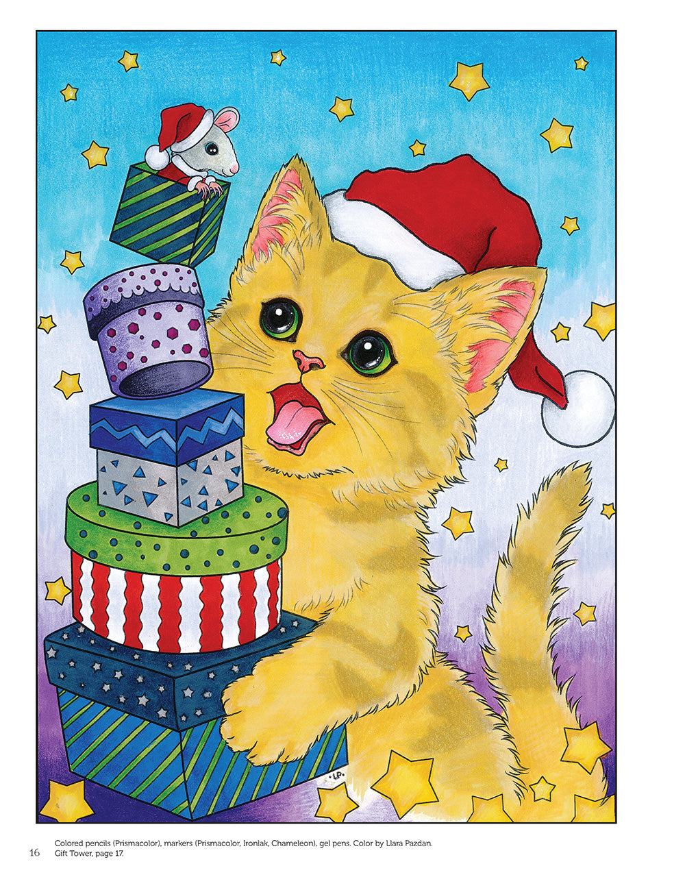 Santa's Furry Helpers Coloring Book