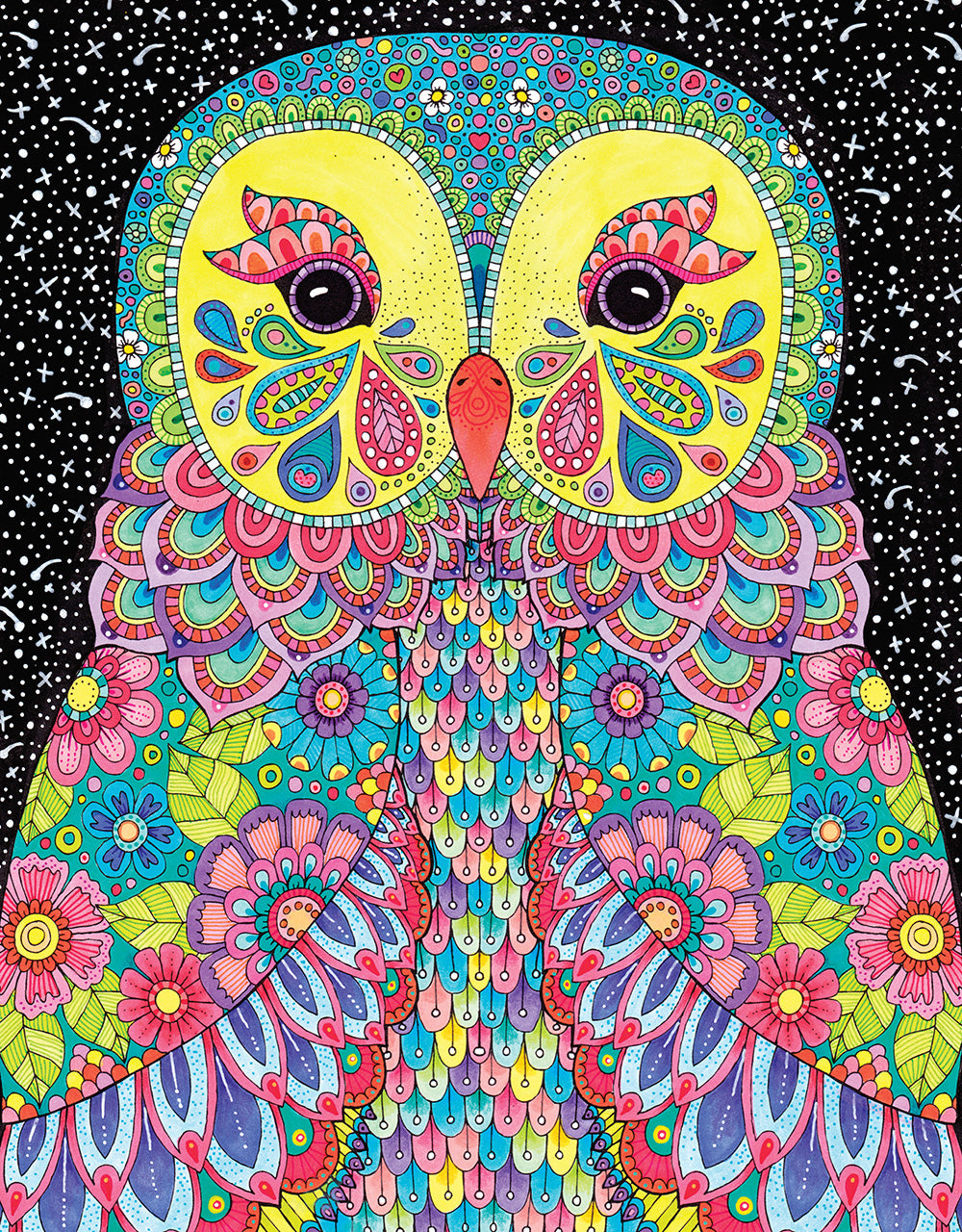 Hello Angel Owls Wild & Whimsical Coloring Collection