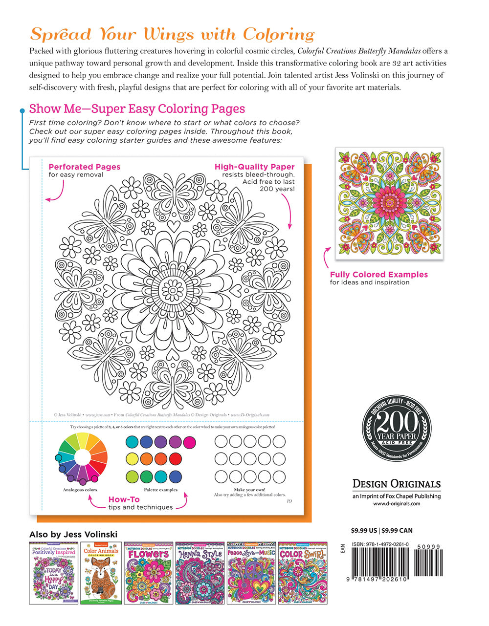 Colorful Creations Butterfly Mandalas - Fox Chapel Publishing Co.