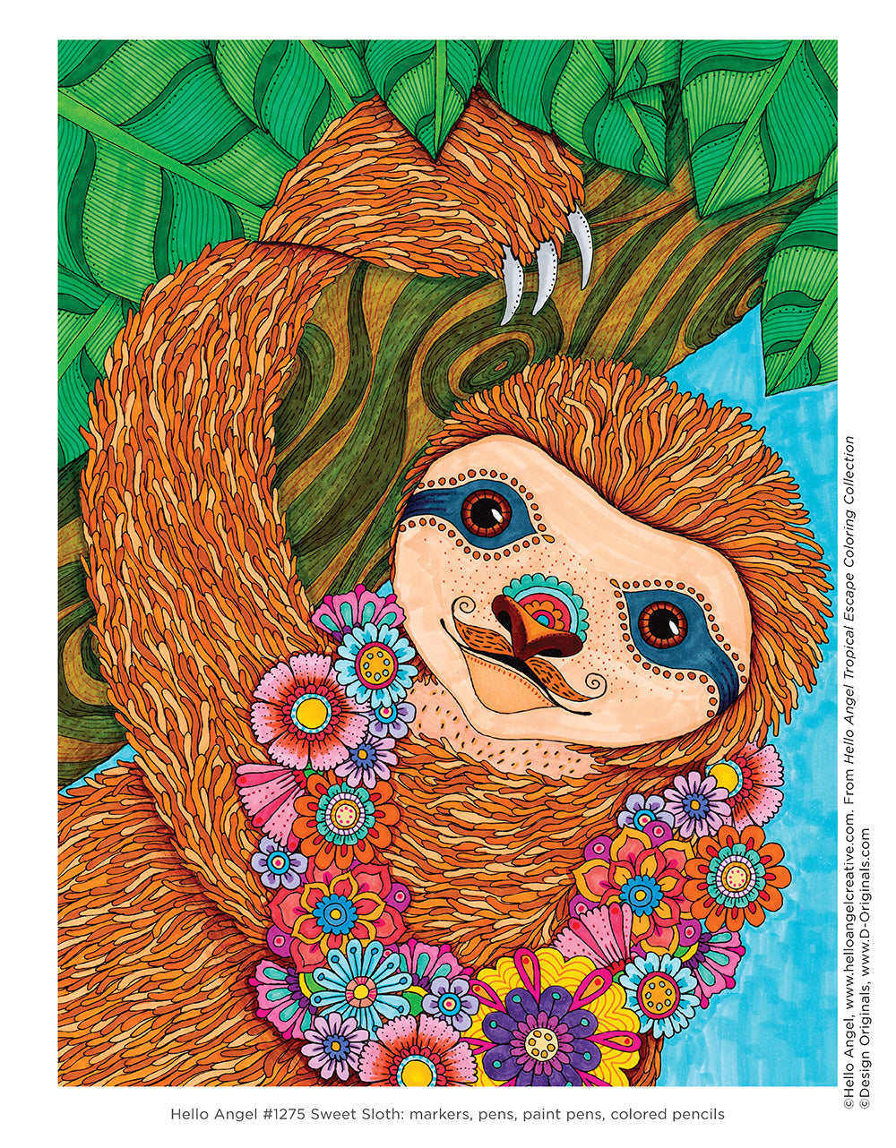 Hello Angel Tropical Escape Coloring Collection - Fox Chapel Publishing Co.