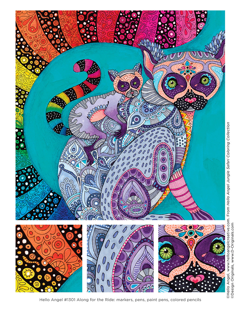 Hello Angel Jungle Safari Coloring Collection - Fox Chapel Publishing Co.