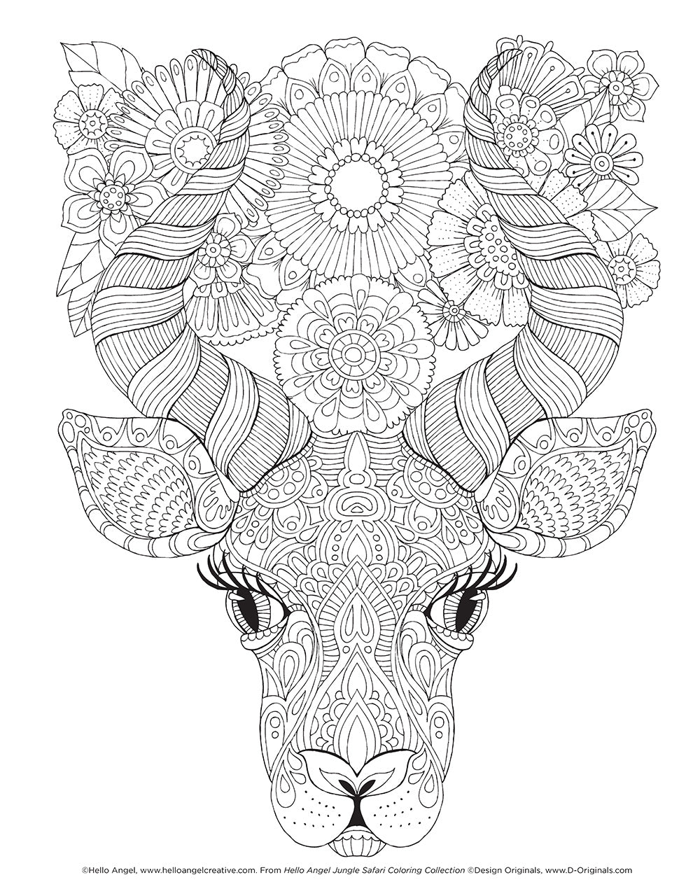 Hello Angel Jungle Safari Coloring Collection - Fox Chapel Publishing Co.