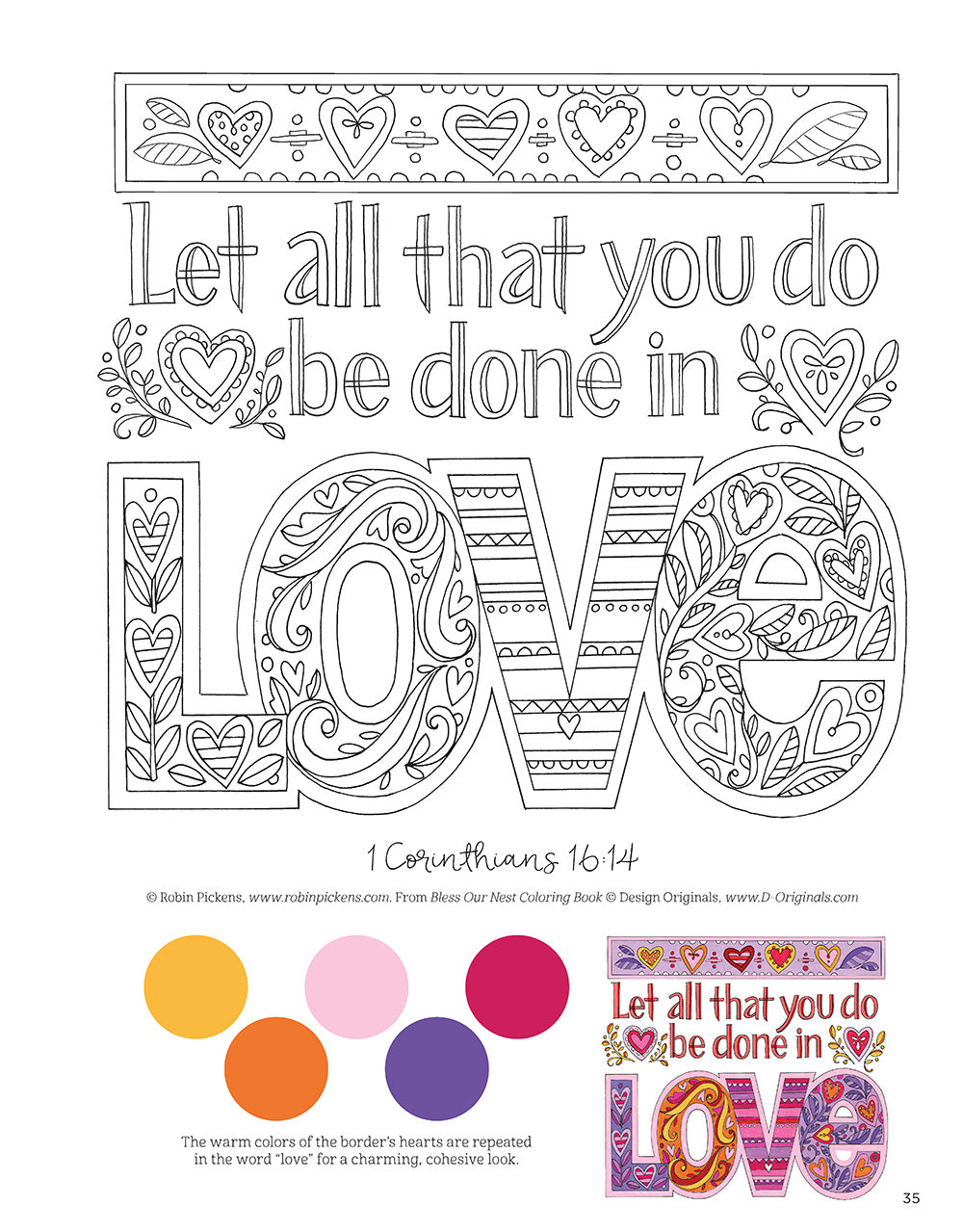 Bless Our Nest Coloring Book - Fox Chapel Publishing Co.