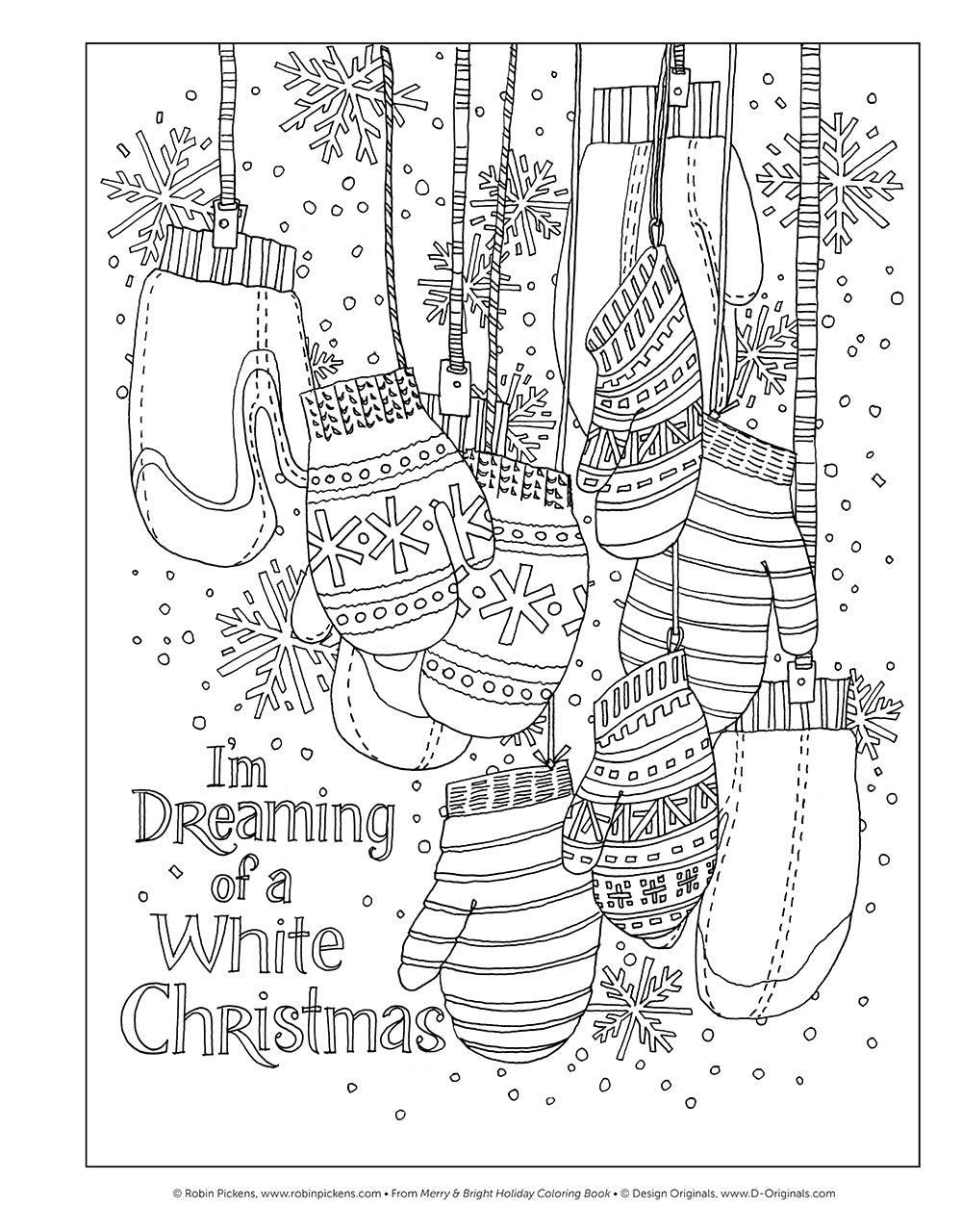 Merry & Bright Holiday Coloring Book