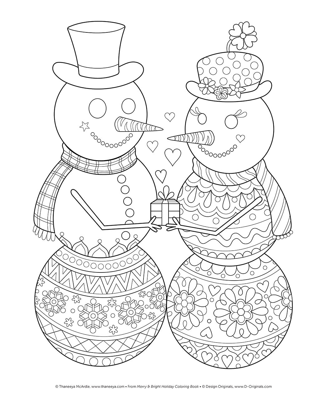 Merry & Bright Holiday Coloring Book - Fox Chapel Publishing Co.