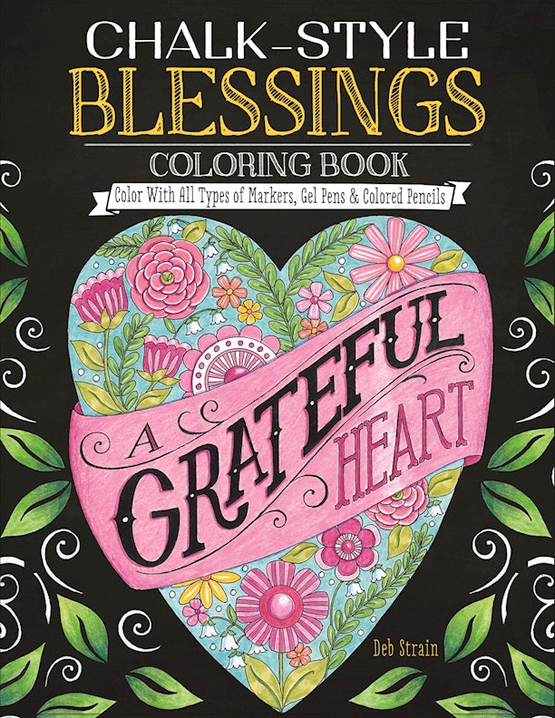 Chalk-Style Blessings Coloring Book - Fox Chapel Publishing Co.