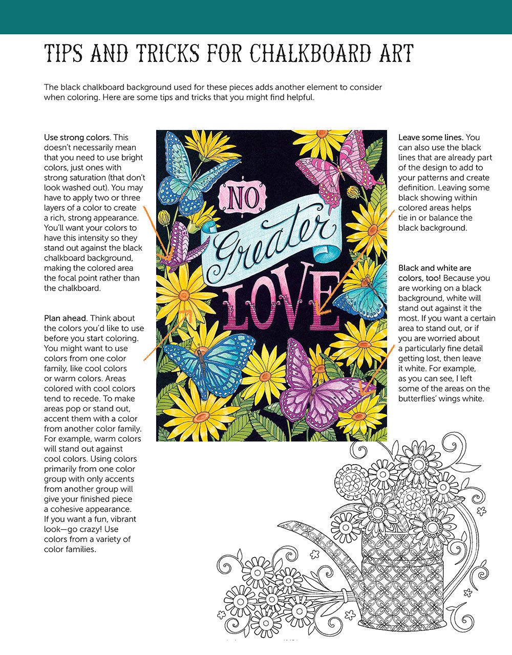 Chalk-Style Blessings Coloring Book - Fox Chapel Publishing Co.