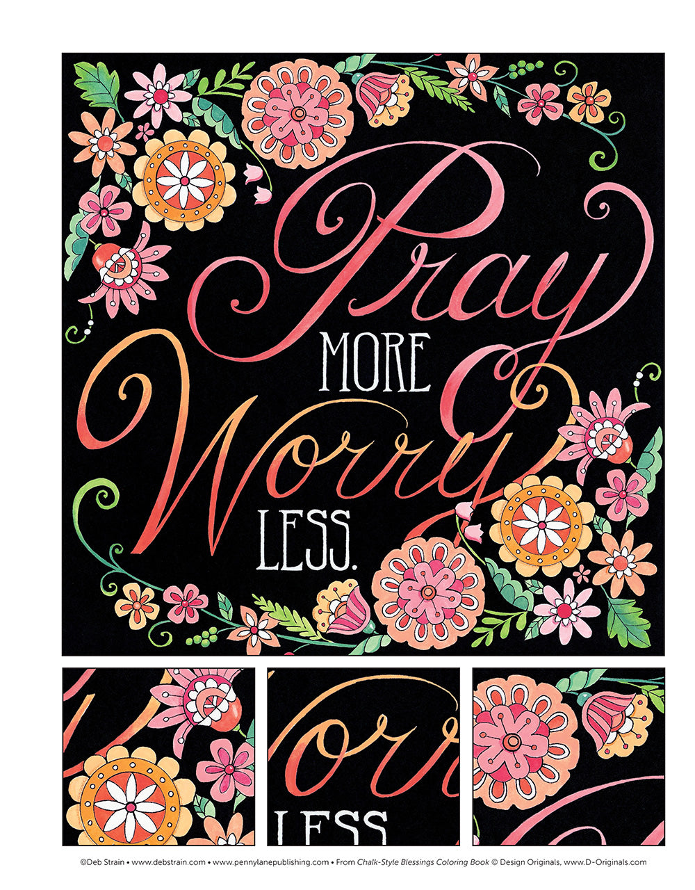 Chalk-Style Blessings Coloring Book - Fox Chapel Publishing Co.