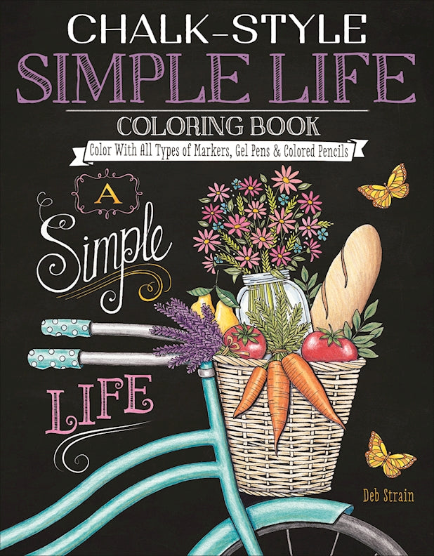 Chalk-Style Simple Life Coloring Book - Fox Chapel Publishing Co.